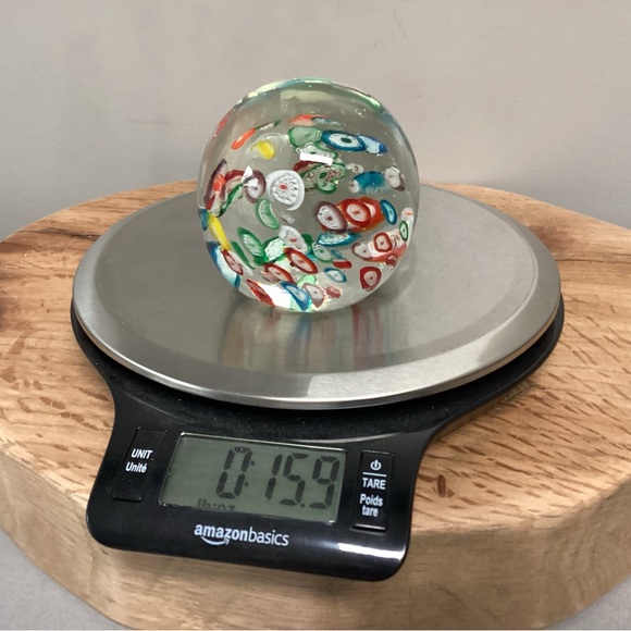 Vintage Millefiori Style Glass Art Paperweight - Excellent Gently Used Condition - Picture 14 of 15